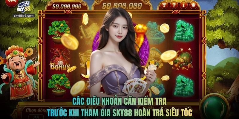 Các điều khoản cần kiểm tra trước khi tham gia Sky88 hoàn trả siêu tốc