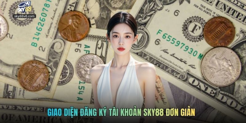 Giao diện đăng ký tài khoản Sky88 đơn giản