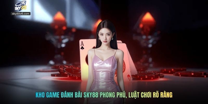 Kho game đánh bài SKY88 phong phú, luật chơi rõ ràng