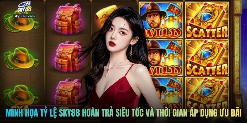 Minh họa tỷ lệ Sky88 hoàn trả siêu tốc và thời gian áp dụng ưu đãi